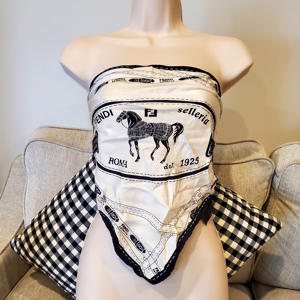 Authentic Silk Fendi Scarf